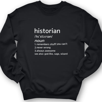 Historian Defined Crewneck