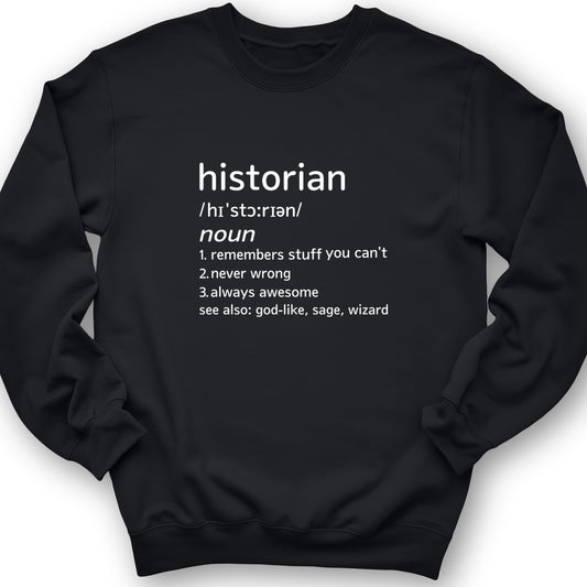 Historian Defined Crewneck