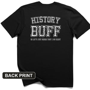 History Buff Back Print T-Shirt