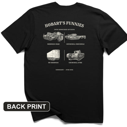 Hobart's Funnies Back Print T-Shirt