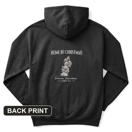 Home by Christmas Back Print Hoodie