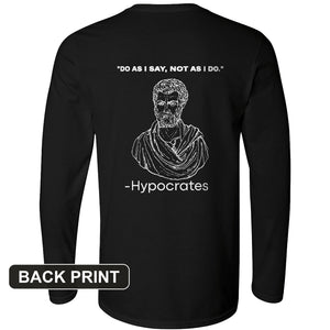 Hypocrates Back Print Long Sleeve T-Shirt