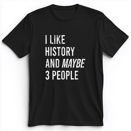 I Like History And Maybe 3 People Premium Tee