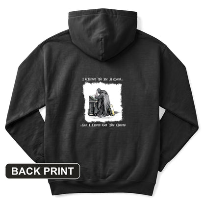 I Wanted To Be A Monk Back Print Hoodie
