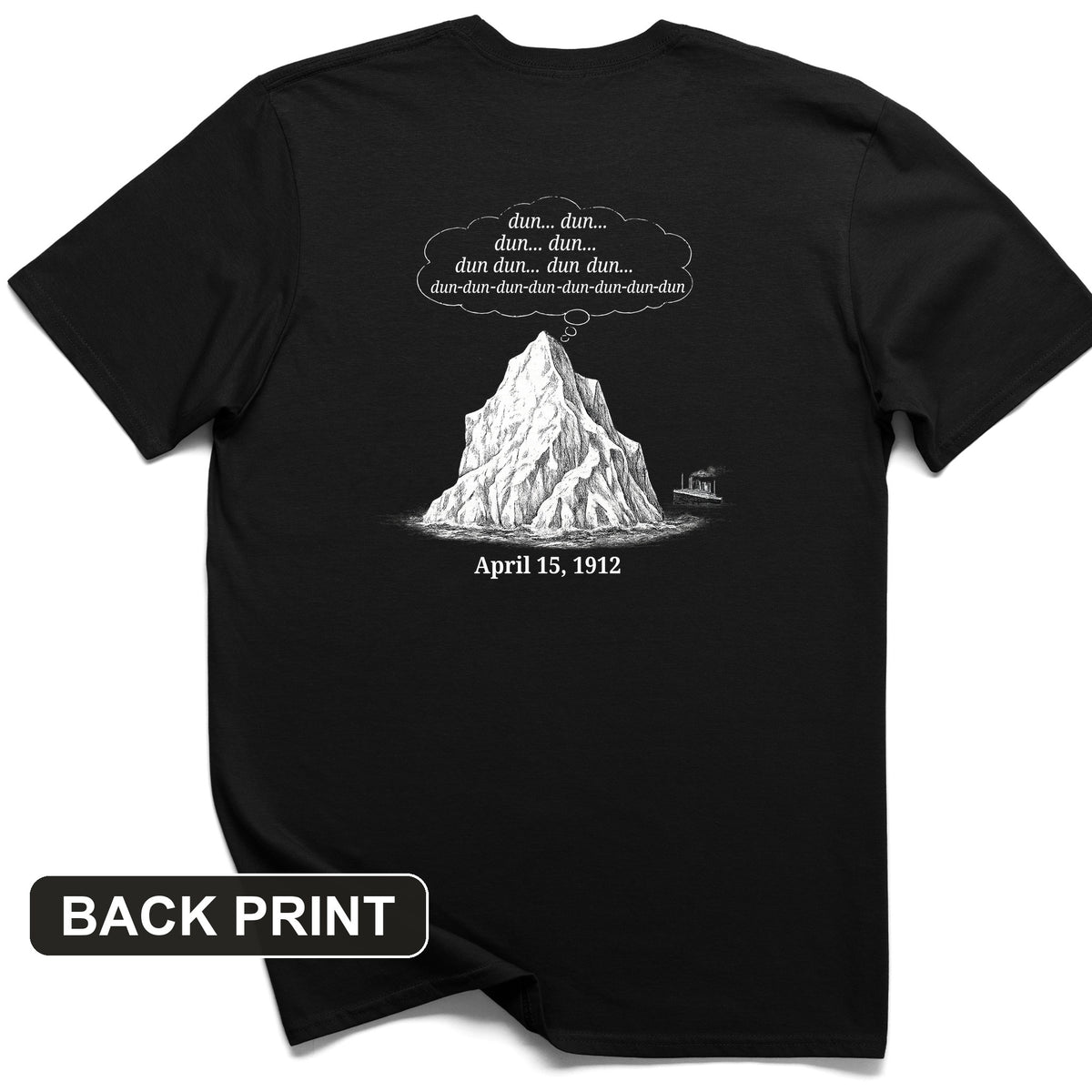 Iceberg Jaws Back Print T-Shirt