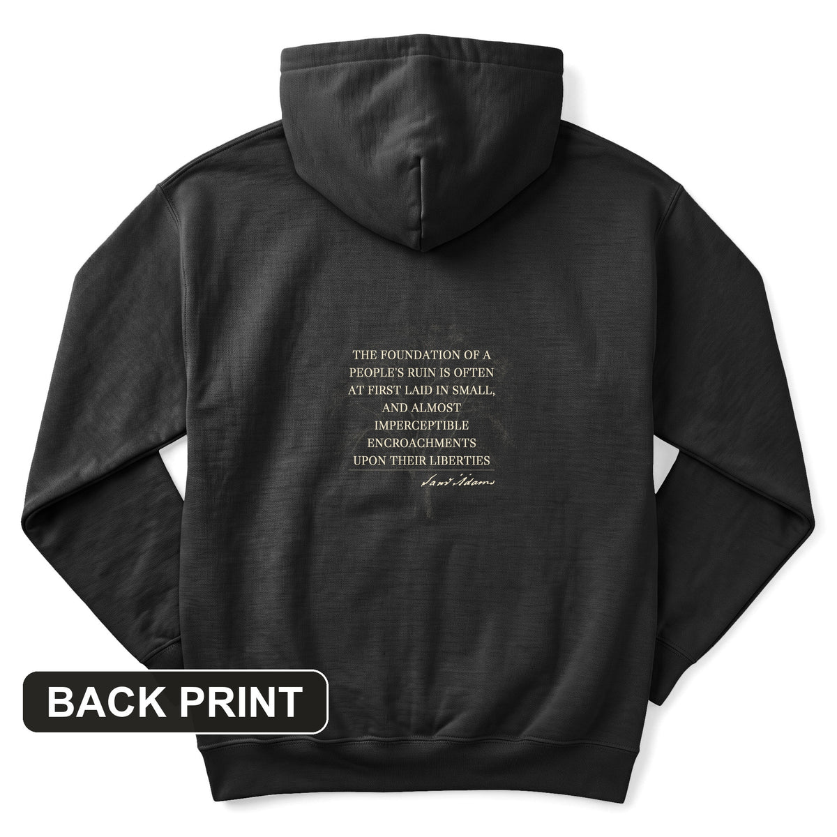 Imperceptible Encroachments Back Print Hoodie