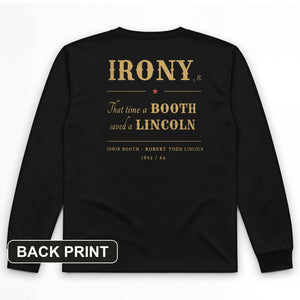 Irony Back Print Long Sleeve T-Shirt