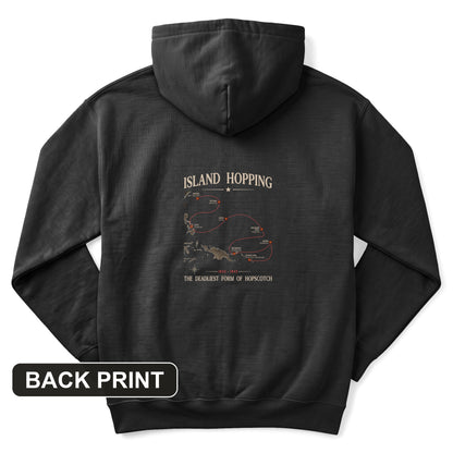 Island Hopping Back Print Hoodie