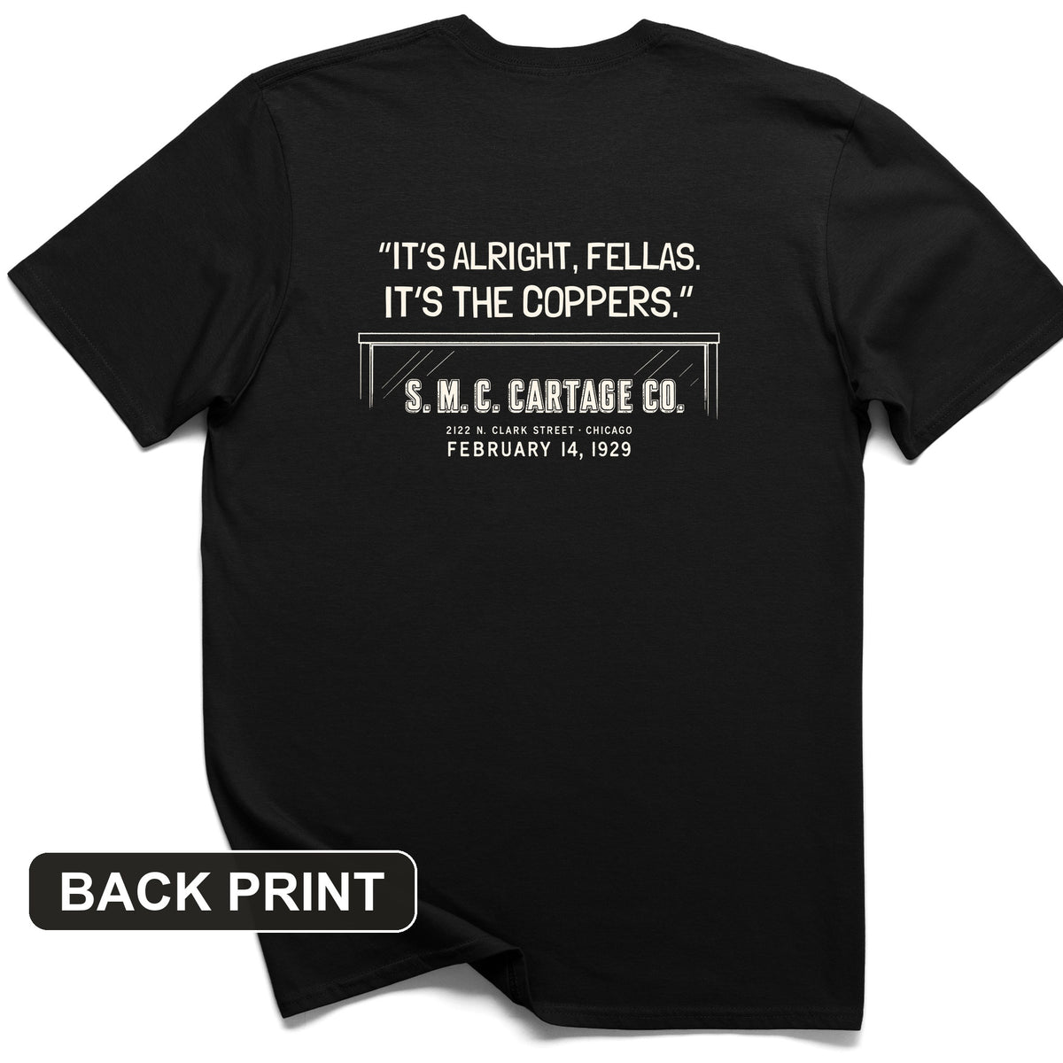 It's The Coppers Back Print T-Shirt