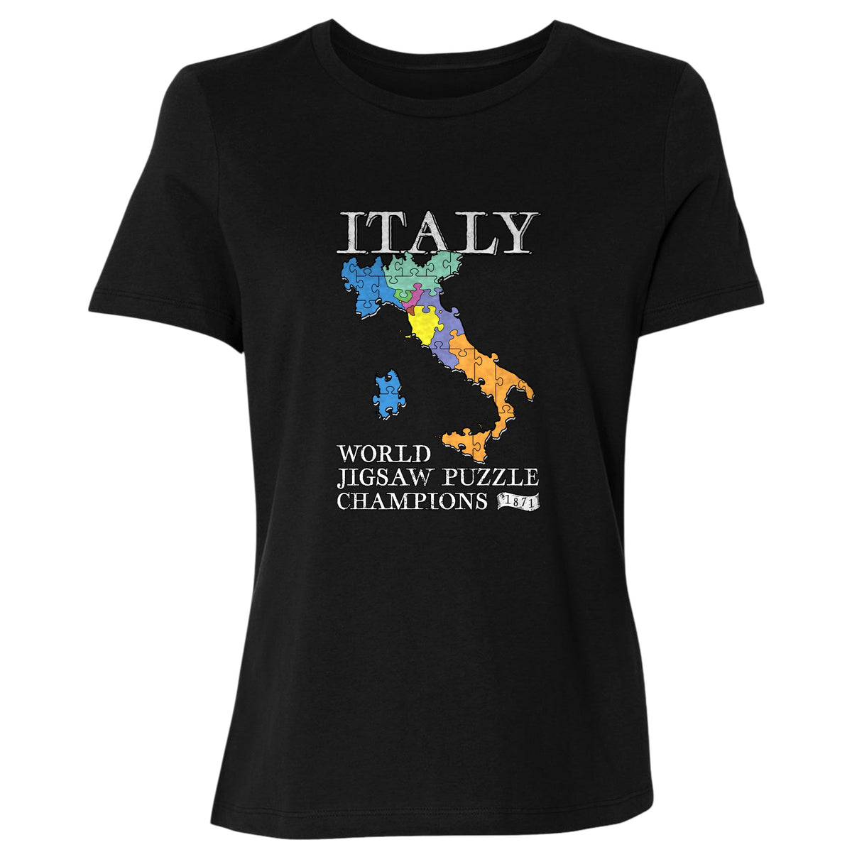 Italy Jigsaw Puzzle Women's T-Shirt