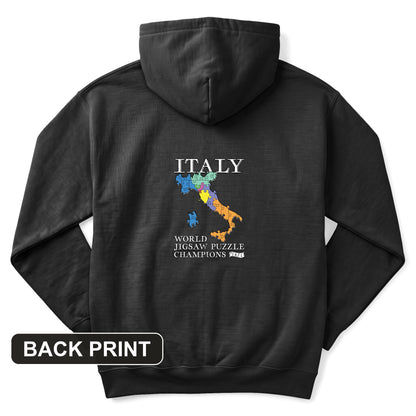 Italy Jigsaw Puzzle Back Print Hoodie