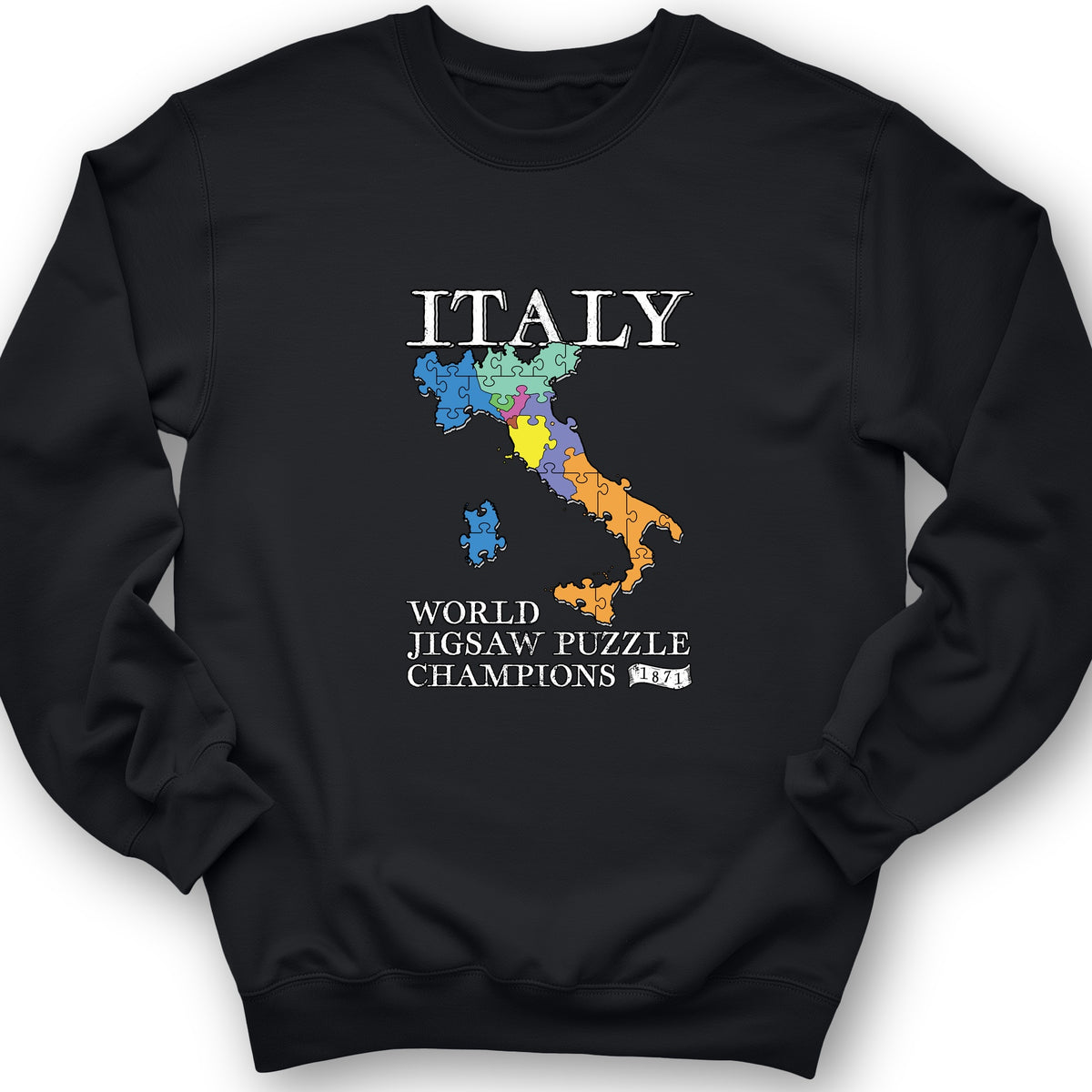Italy Jigsaw Puzzle Crewneck