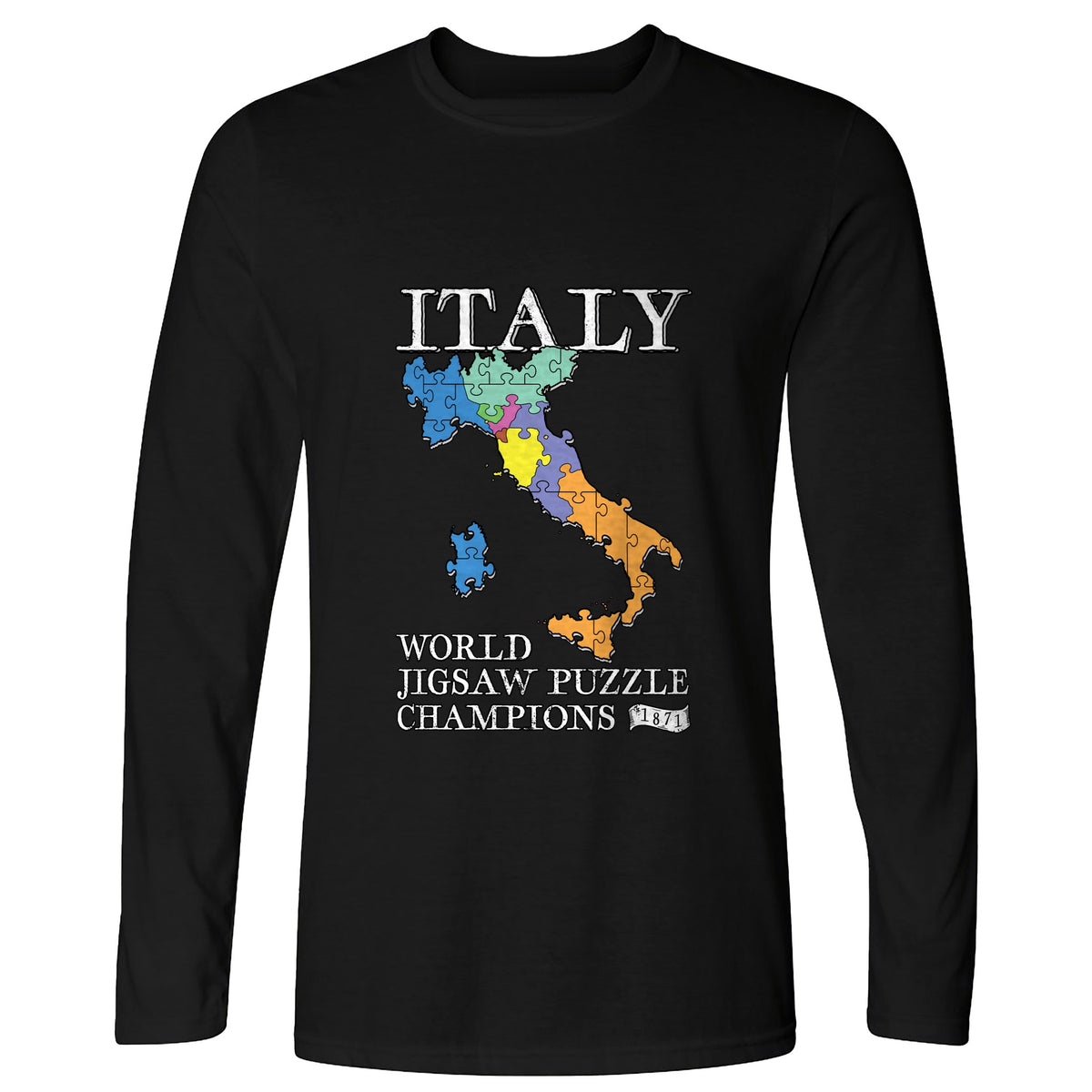 Italy Jigsaw Puzzle Long Sleeve T-Shirt