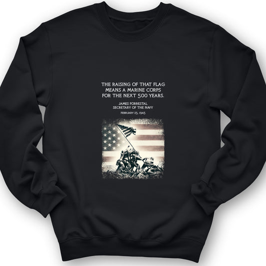 Iwo Jima Flag Crewneck