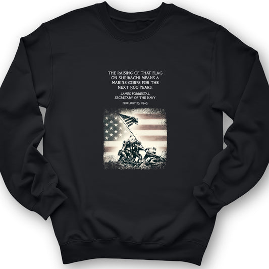 Iwo Jima Flag Crewneck