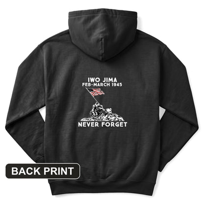 Iwo Jima Back Print Hoodie