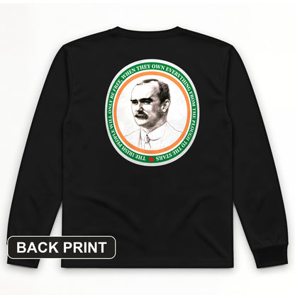 James Connolly Back Print Long Sleeve T-Shirt