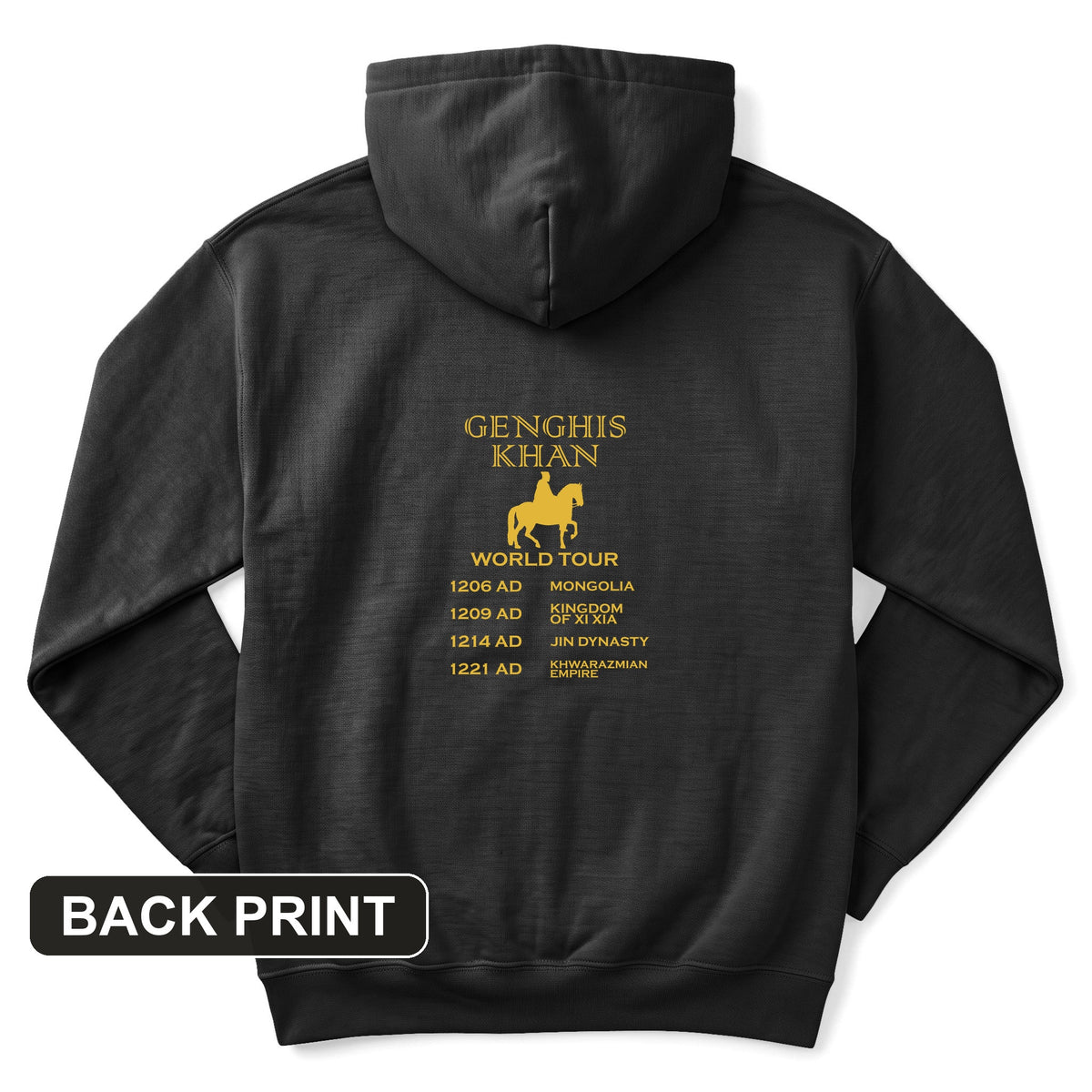 Khan World Tour Back Print Hoodie