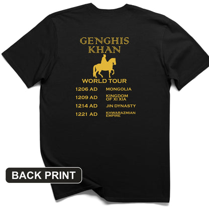 Khan World Tour Back Print T-Shirt