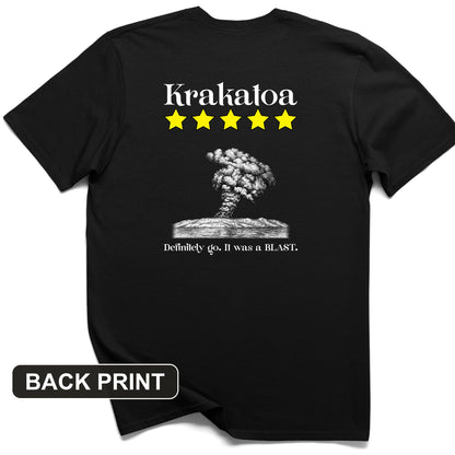 Krakatoa 5 Star Back Print T-Shirt