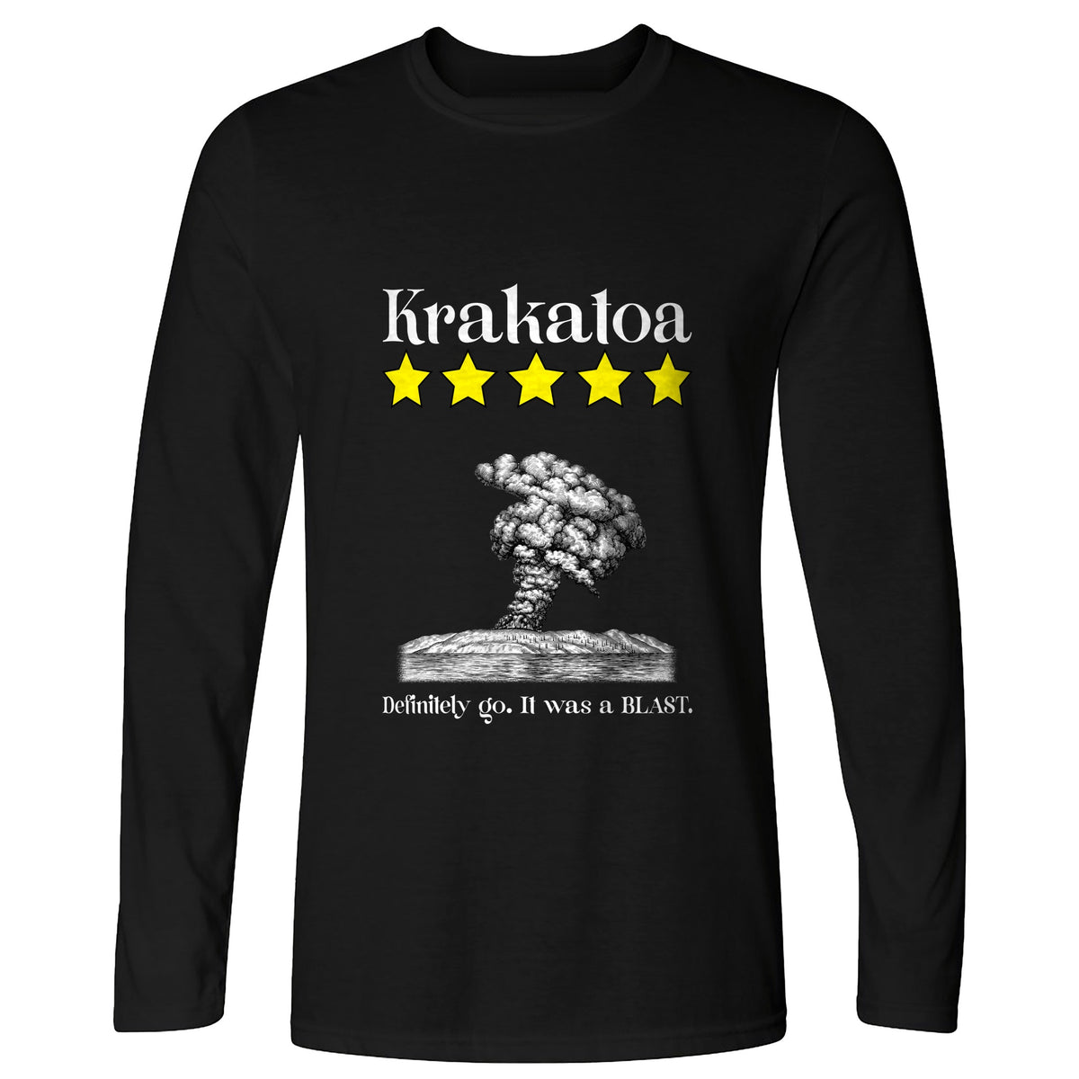 Krakatoa 5 Star Long Sleeve T-Shirt