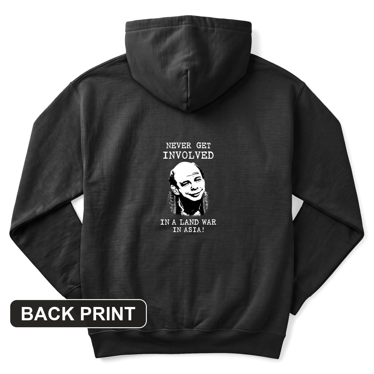 Land War In Asia Back Print Hoodie