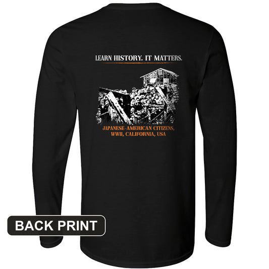 Learn History It Matters Back Print Long Sleeve T-Shirt