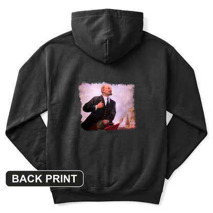Lenin Back Print Hoodie