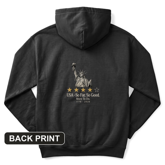 Liberty So Far So Good Back Print Hoodie