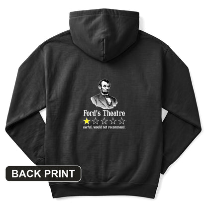 Lincoln One Star Review Back Print Hoodie