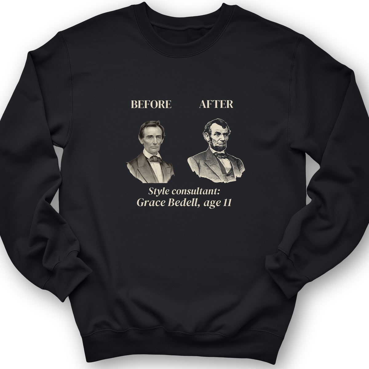 Lincoln Style Consultant Grace Bedell Crewneck