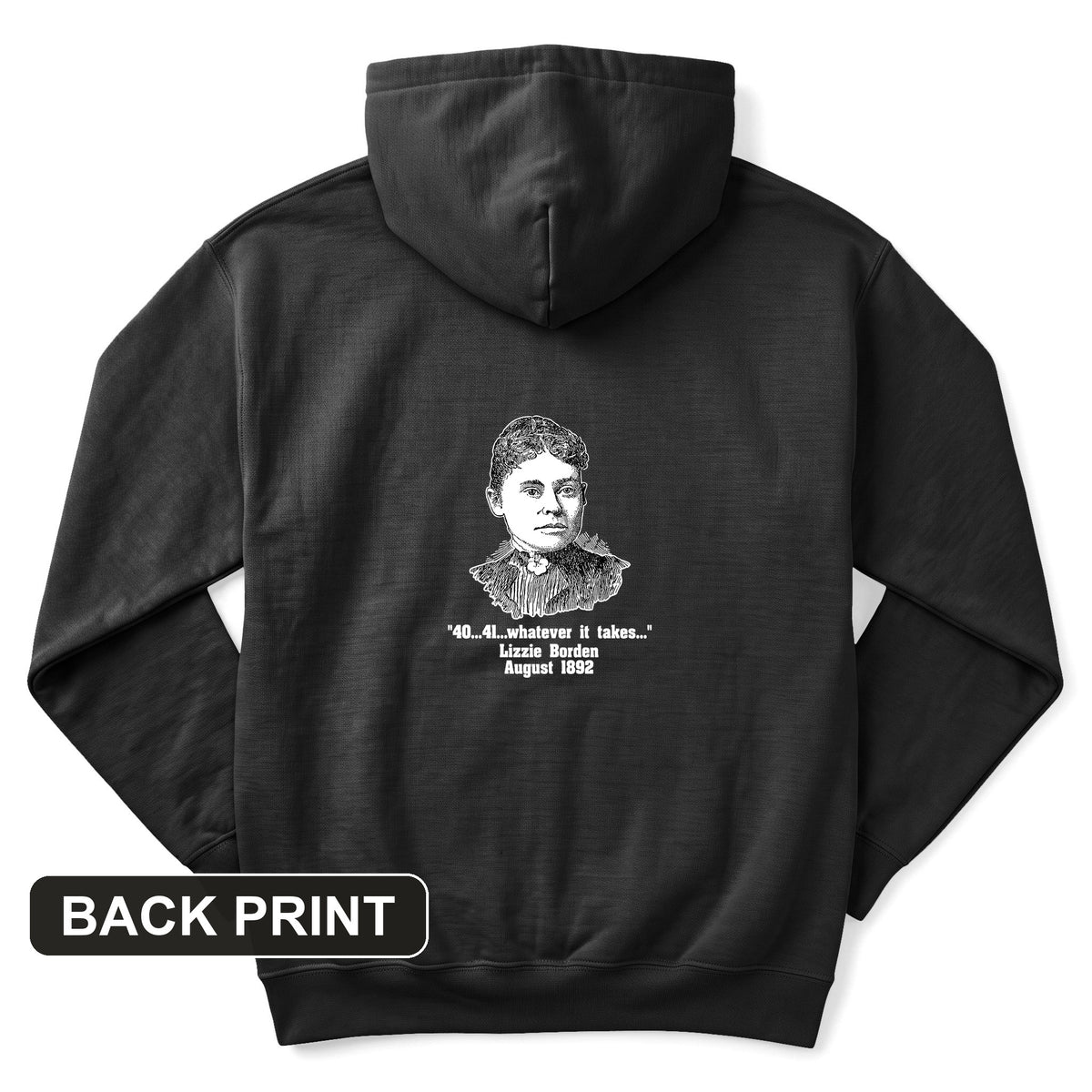 Lizzie Borden Back Print Hoodie