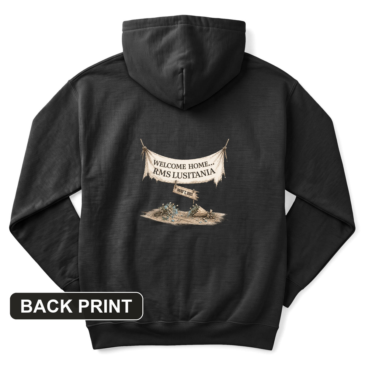 Lusitania Back Print Hoodie