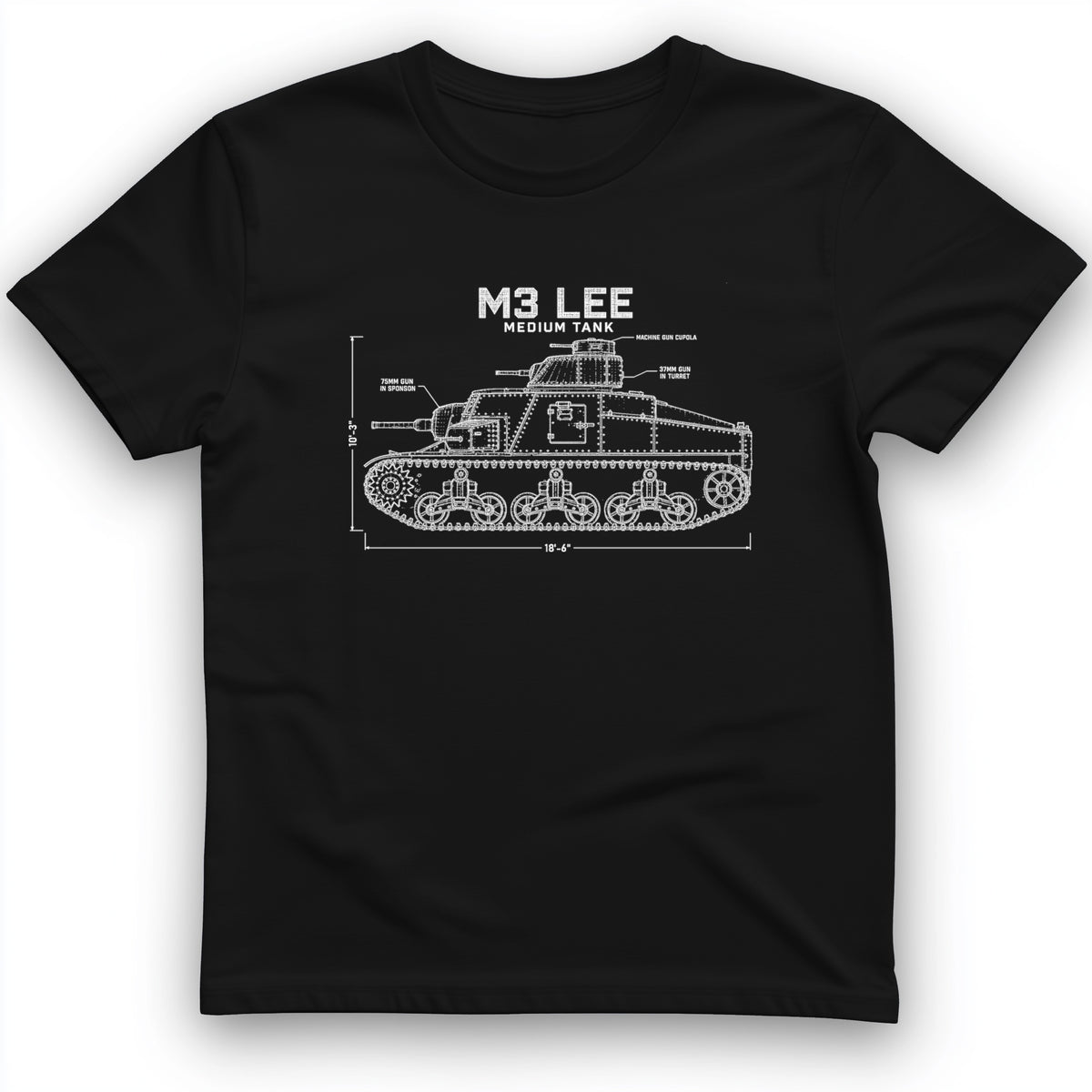 M3 Lee Blueprint T-Shirt
