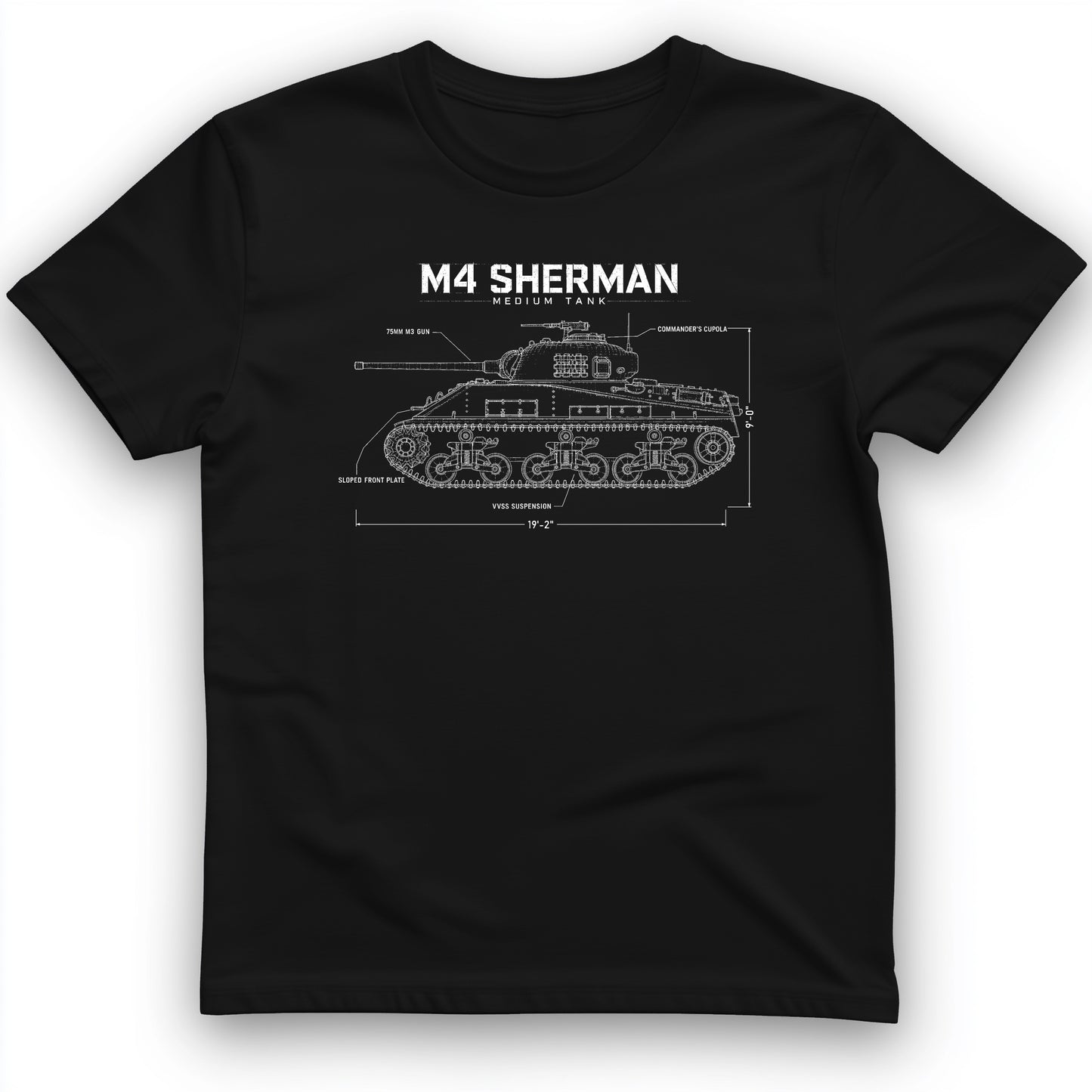 M4 Sherman Blueprint T-Shirt