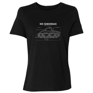 M4 Sherman Blueprint Women's T-Shirt