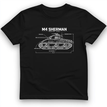 M4 Sherman Blueprint T-Shirt