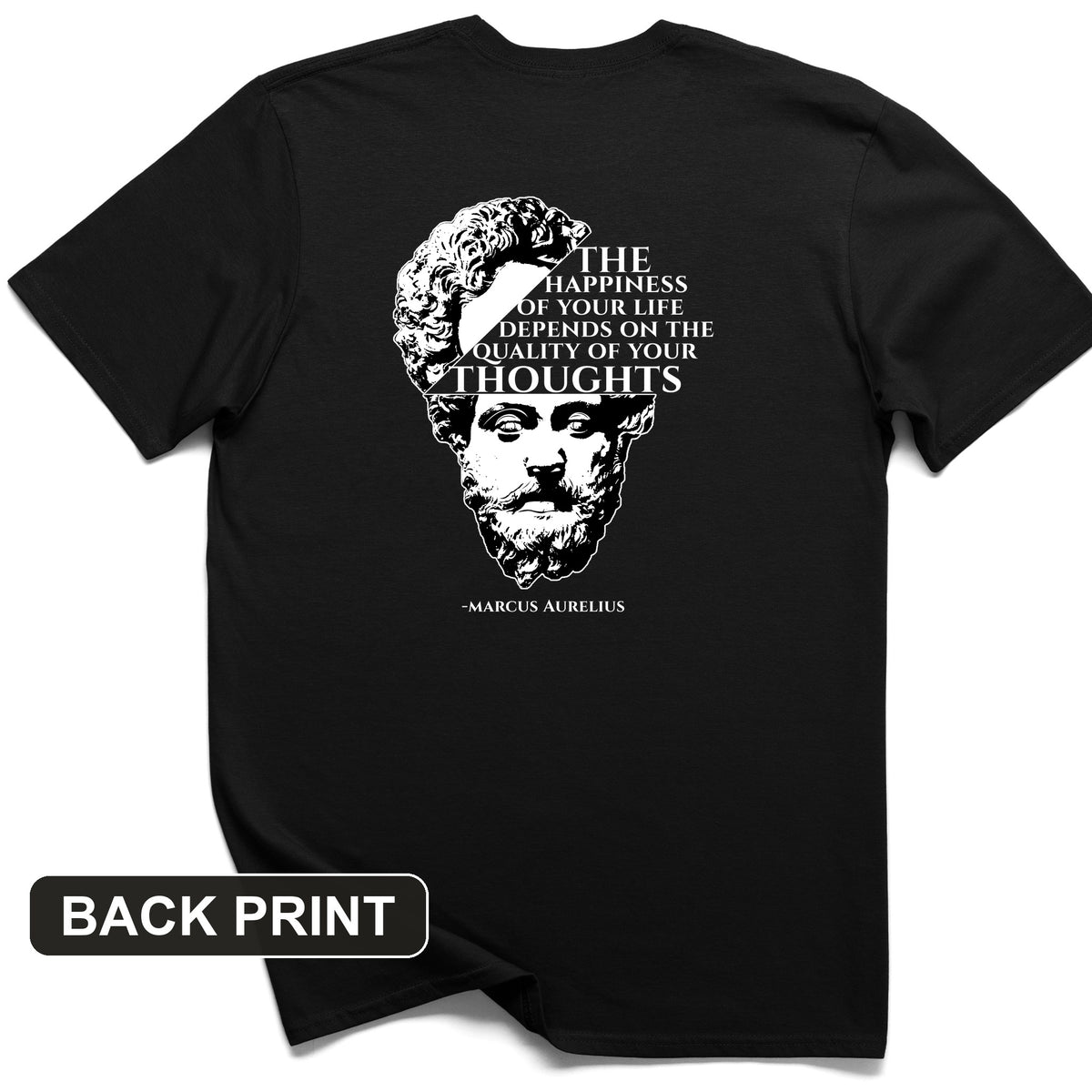 Marcus Aurelius Back Print T-Shirt