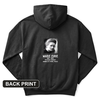 Marie Curie Back Print Hoodie