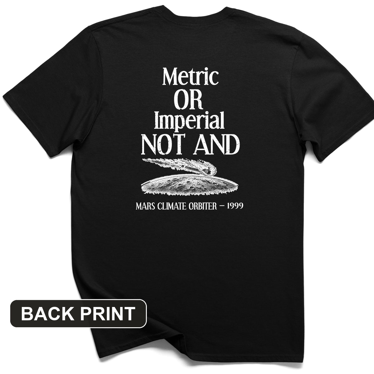 Mars Lander Back Print T-Shirt