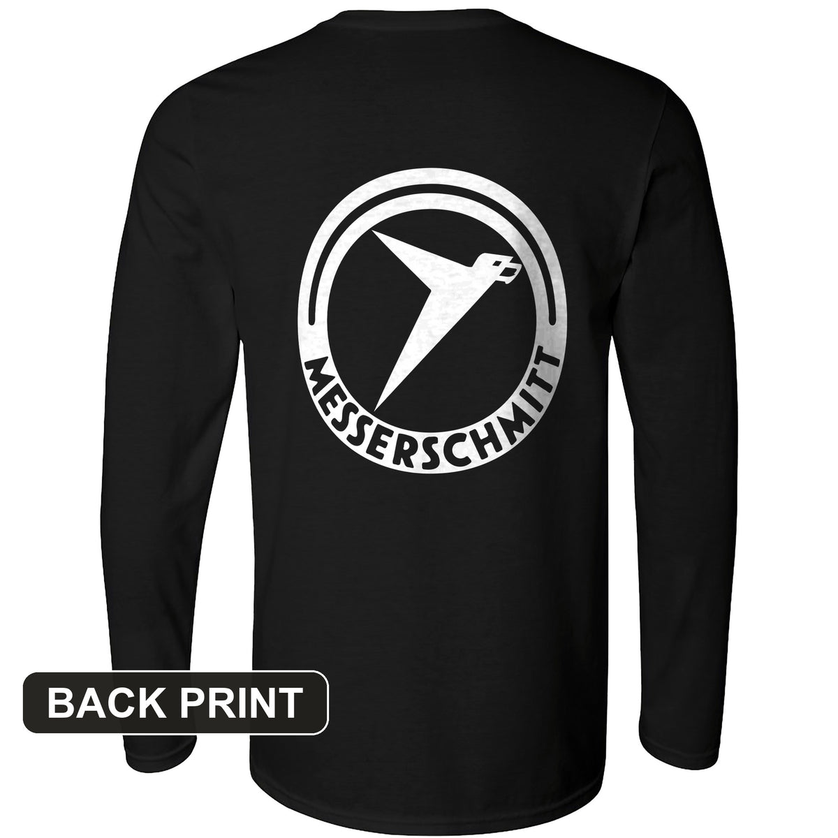 Messerschmitt Back Print Long Sleeve T-Shirt