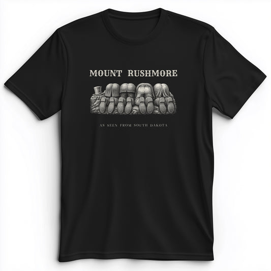 Mount Rushmore As Seen From South Dakota Premium Tee