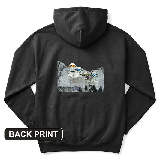 Mount Rushmore Shades Back Print Hoodie