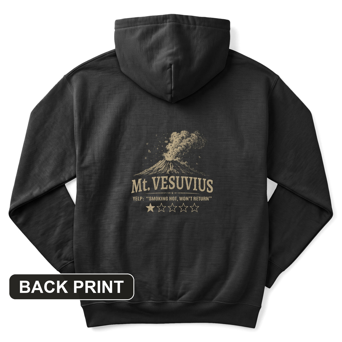 Mount Vesuvius Back Print Hoodie