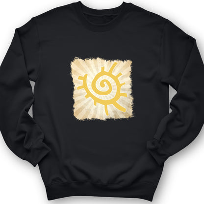 Native American Sun Symbol Crewneck