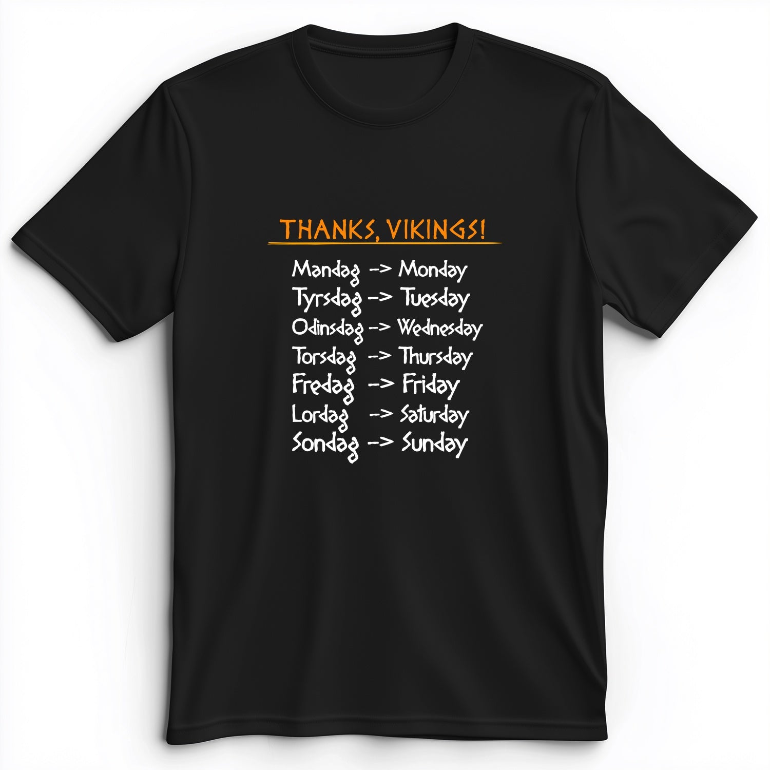Nordic Gods Days Of The Week Premium Tee
