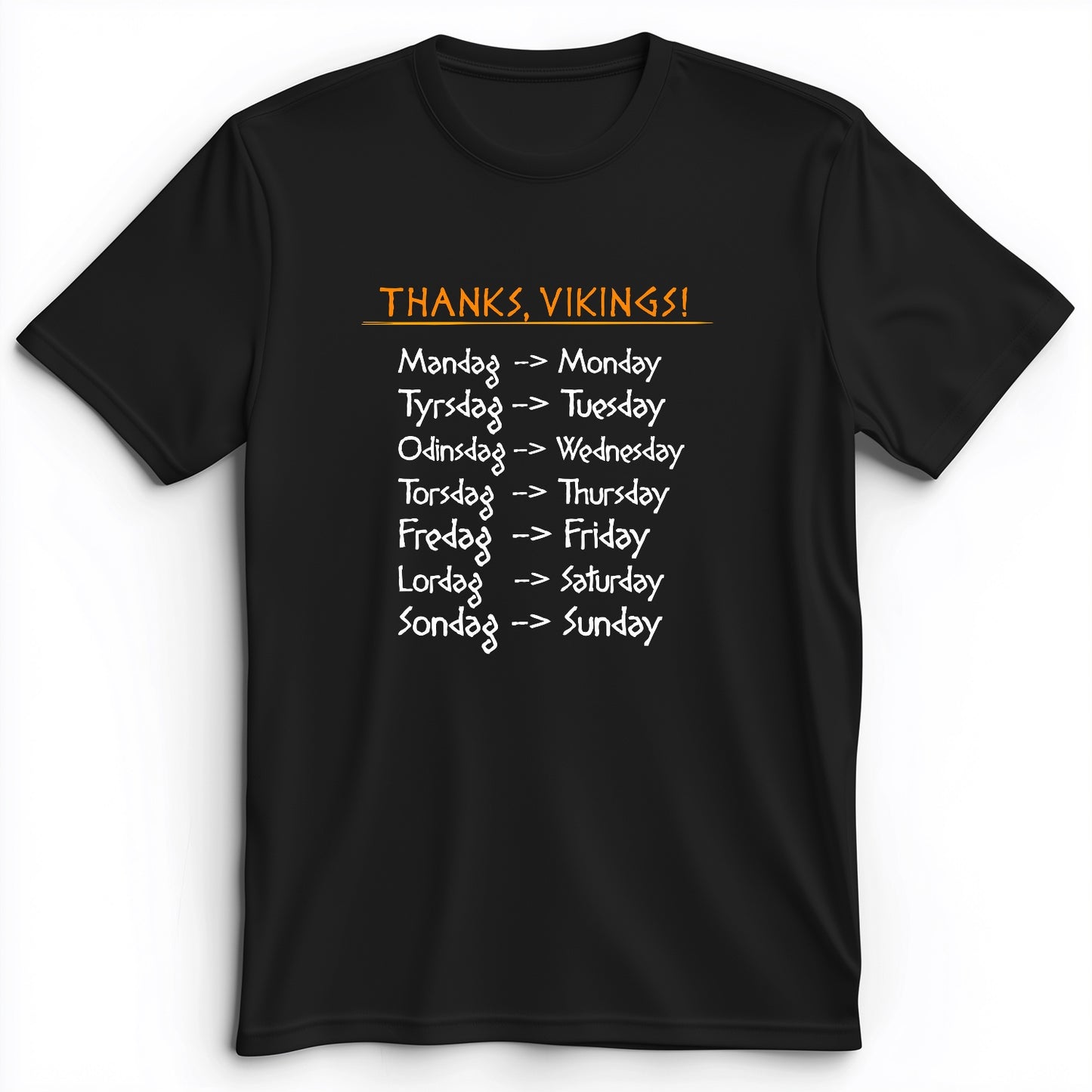 Nordic Gods Days Of The Week Premium Tee