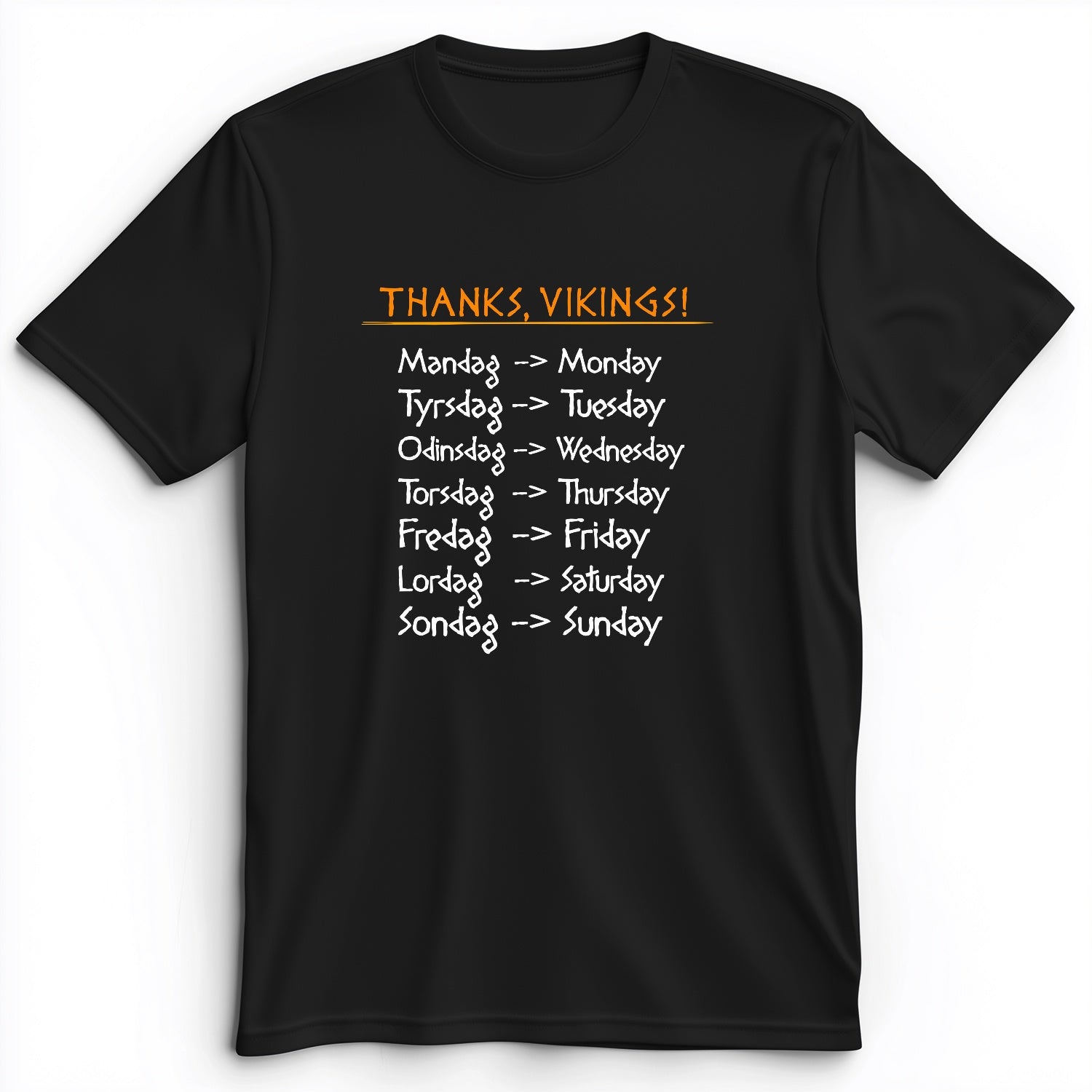 Nordic Gods Days Of The Week Premium Tee