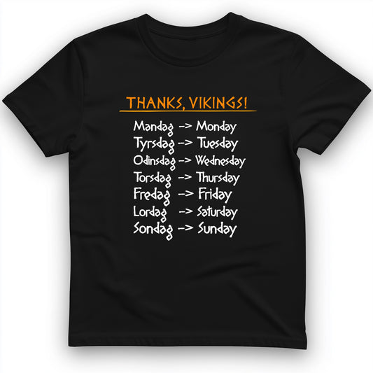 Nordic Gods Days Of The Week T-Shirt