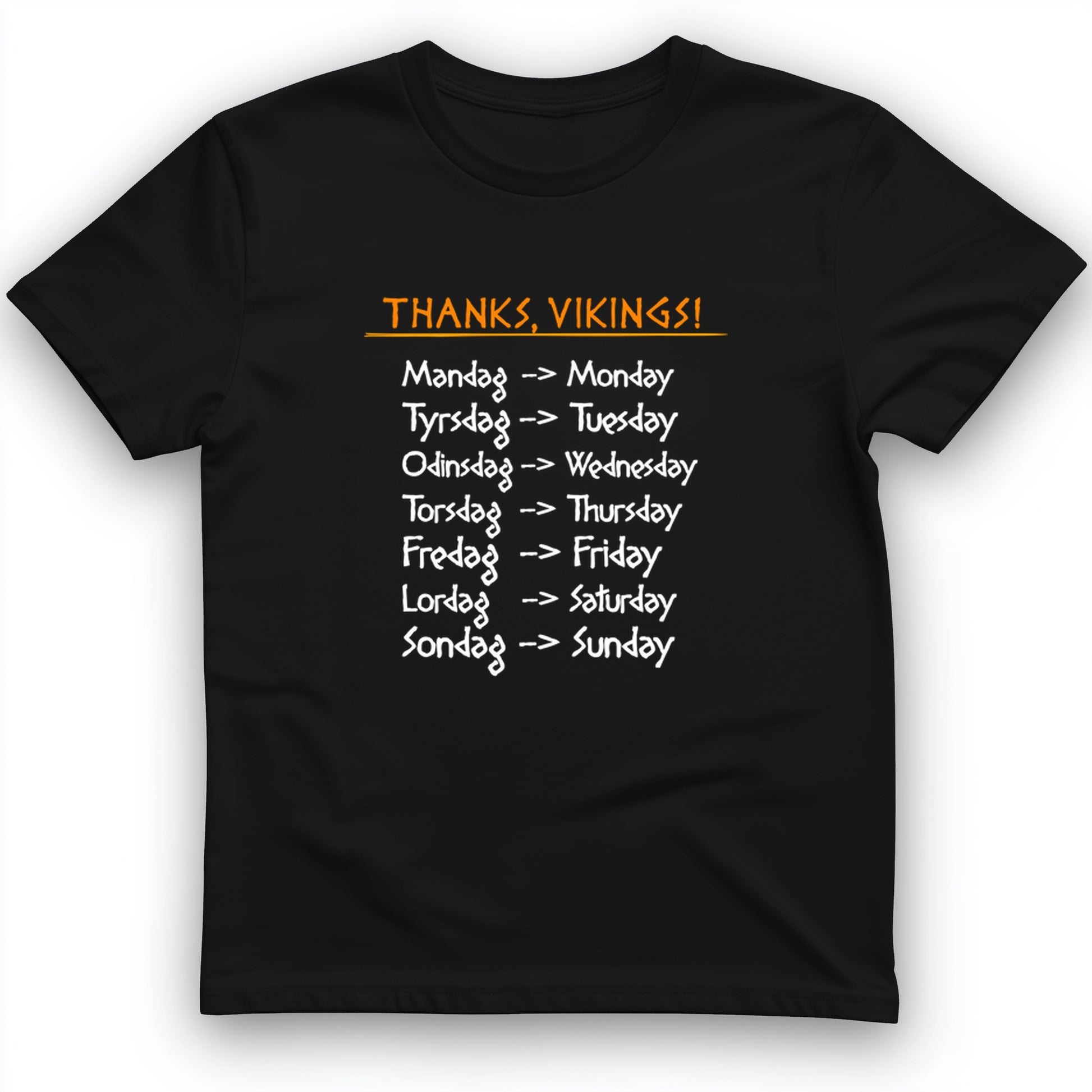 Nordic Gods Days Of The Week T-Shirt